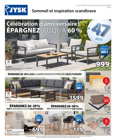 JYSK (QC) Flyer April 23 to May 6