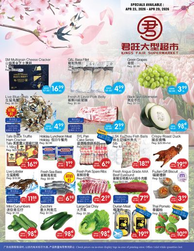 Kings Fair Supermarket Flyer April 23 to 29