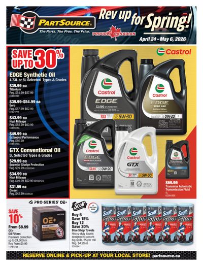 PartSource Flyer April 24 to May 6