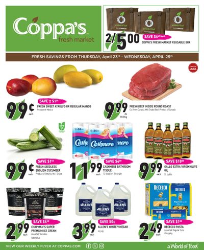 Coppa's Fresh Market Flyer April 23 to 29