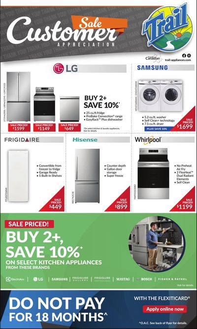 Trail Appliances (AB & SK) Flyer April 23 to 26