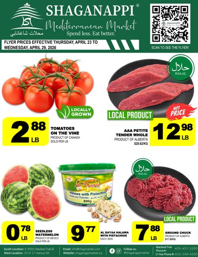 Shaganappi Mediterranean Market Flyer April 23 to 29