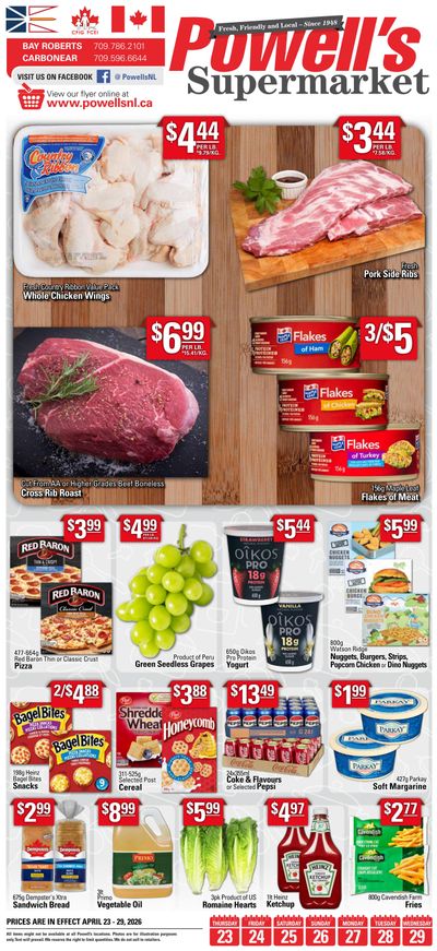 Powell's Supermarket Flyer April 23 to 29