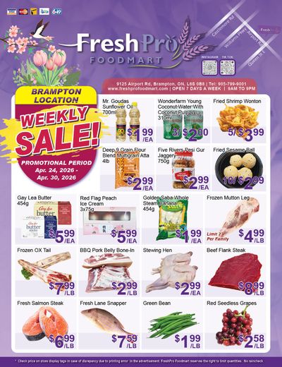 FreshPro Foodmart (Brampton) Flyer April 24 to 30