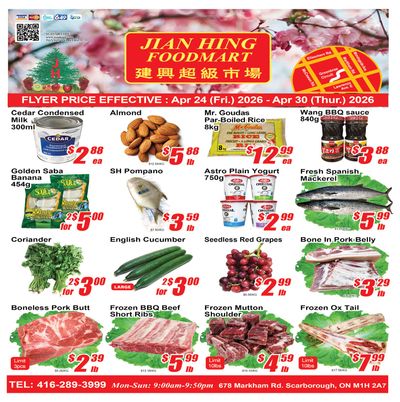 Jian Hing Foodmart (Scarborough) Flyer April 24 to 30