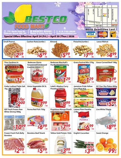 BestCo Food Mart (Etobicoke) Flyer April 24 to 30