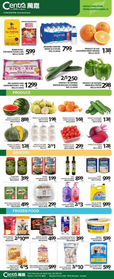 Centra Foods (North York) Flyer April 24 to 30