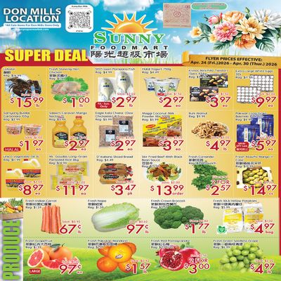 Sunny Foodmart (Don Mills) Flyer April 24 to 30