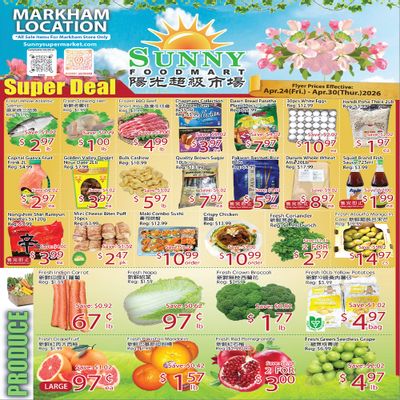 Sunny Foodmart (Markham) Flyer April 24 to 30