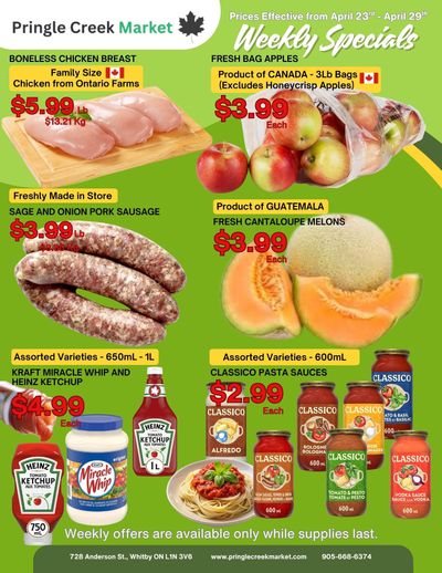 Pringle Creek Market Flyer April 23 to 29