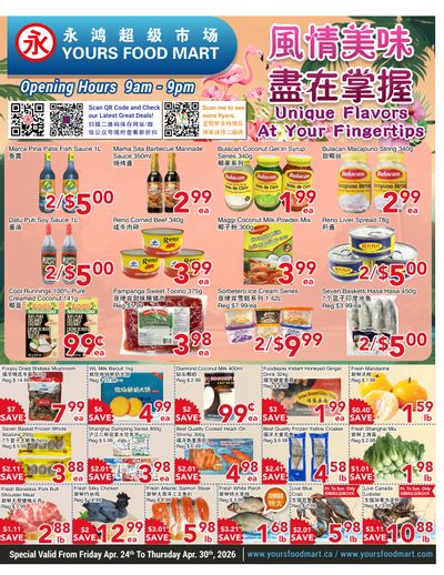 Yours Food Mart Flyer April 24 to 30