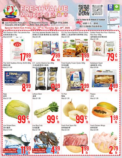 Fresh Value (Scarborough) Flyer April 24 to 30