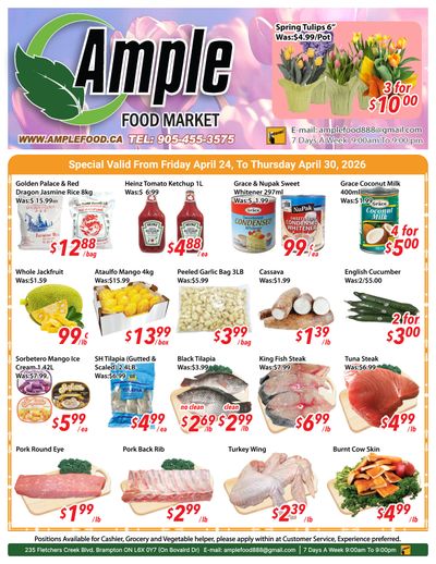 Ample Food Market (Brampton) Flyer April 24 to 30