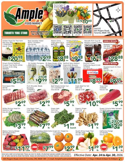 Ample Food Market (North York) Flyer April 24 to 30