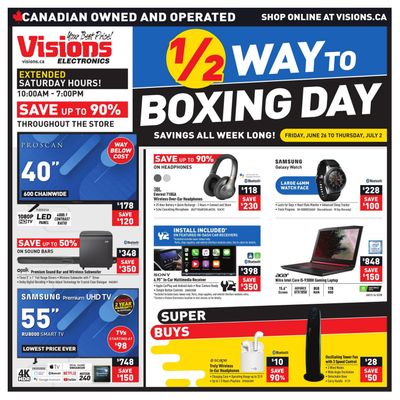Visions Electronics Flyer June 26 to July 2