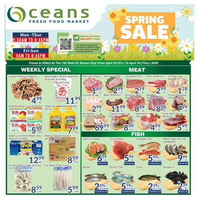 Oceans Fresh Food Market (Brampton) Flyer April 24 to 30