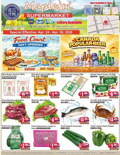 Mapletri Supermarket Flyer April 24 to 30