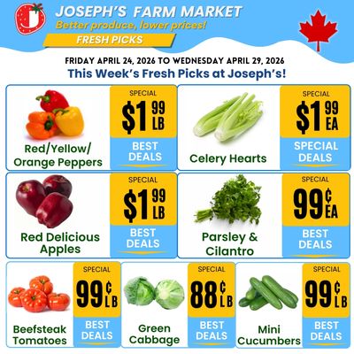 Joseph's Farm Market Flyer April 24 to 29