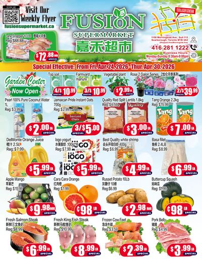 Fusion Supermarket (Scarborough) Flyer April 24 to 30