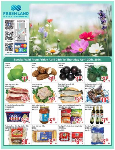 FreshLand Supermarket Flyer April 24 to 30