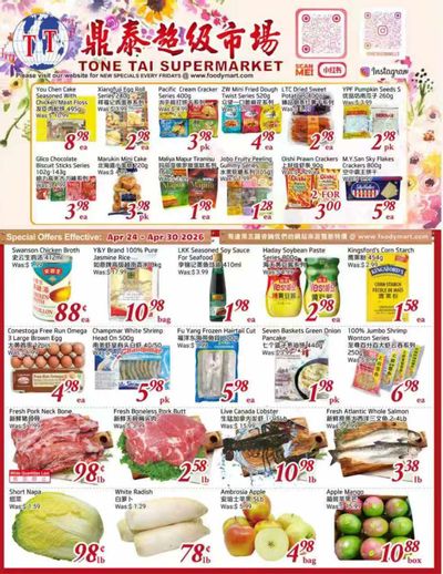 Tone Tai Supermarket Flyer April 24 to 30