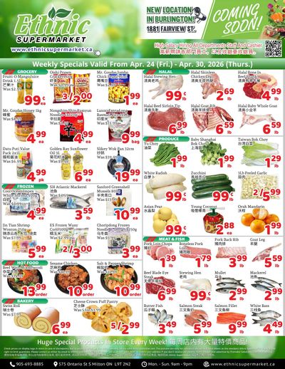 Ethnic Supermarket (Milton) Flyer April 24 to 30