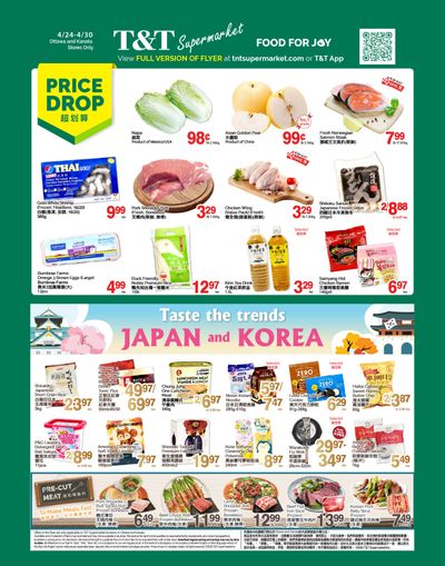 T&T Supermarket (Ottawa & Kanata) Flyer April 24 to 30