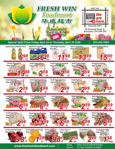 Fresh Win Foodmart Flyer April 24 to 30