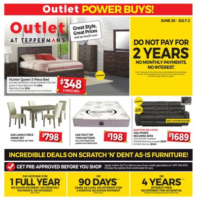 Outlet at Tepperman's Flyer June 26 to July 2