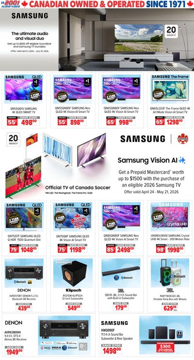 2001 Audio Video Flyer April 24 to 30