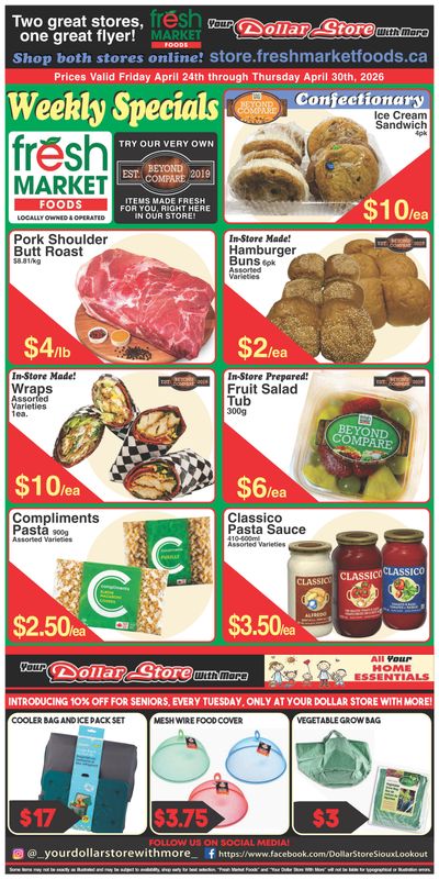 Fresh Market Foods Flyer April 24 to 30