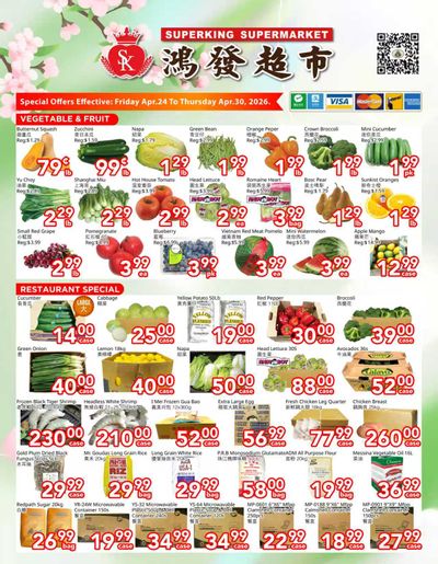 Superking Supermarket (North York) Flyer April 24 to 30