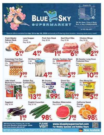 Blue Sky Supermarket (Pickering) Flyer April 24 to 30