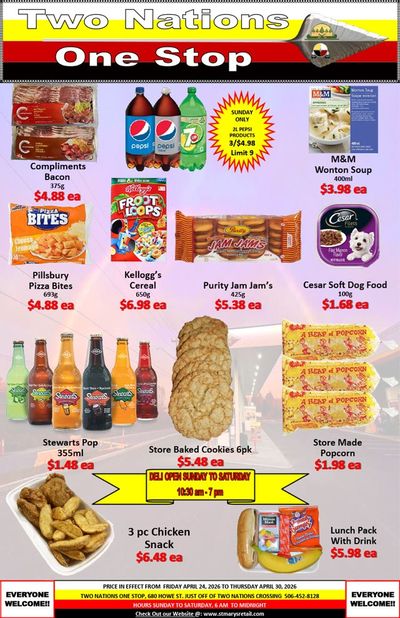 Two Nations One Stop Flyer April 24 to 30