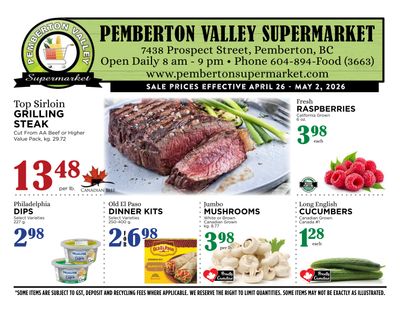Pemberton Valley Supermarket Flyer April 26 to May 2