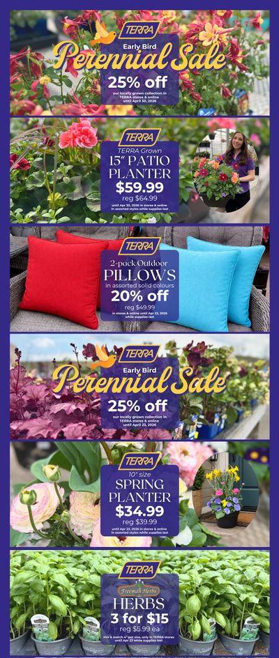 Terra Greenhouses Flyer April 24 to 30