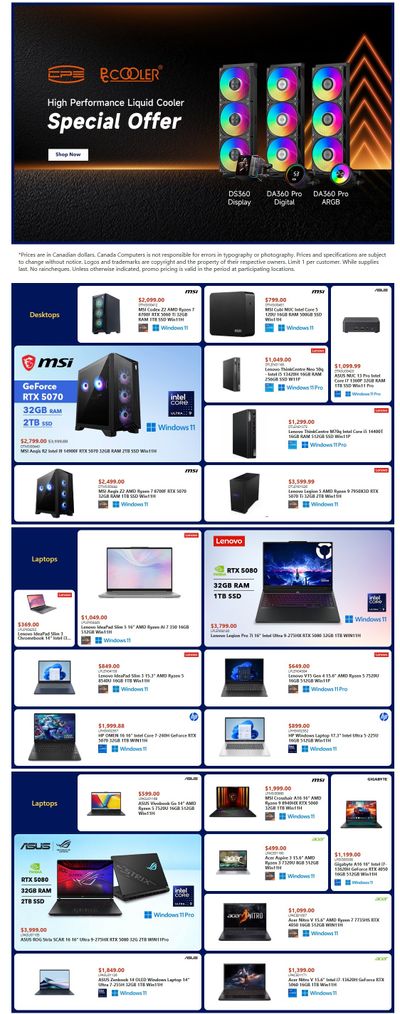 Canada Computers Flyer April 24 to 30