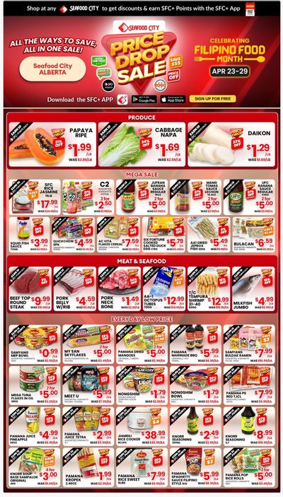 Seafood City Supermarket (AB) Flyer April 23 to 29