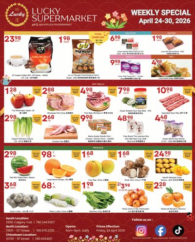 Lucky Supermarket (Edmonton) Flyer April 24 to 30