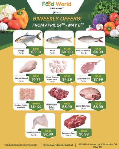 Food World Supermarket Flyer April 24 to May 8