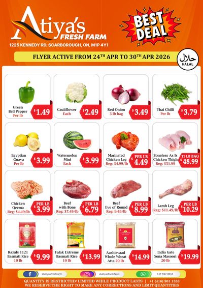 Atiya's Fresh Farm Flyer April 24 to 30