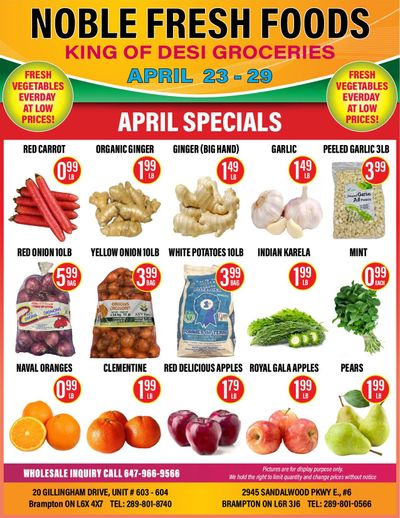 Noble Fresh Foods Flyer April 23 to 29