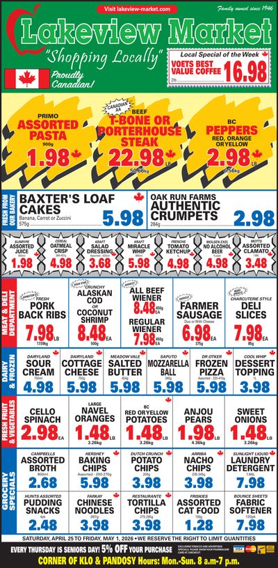Lakeview Market Flyer April 25 to May 1