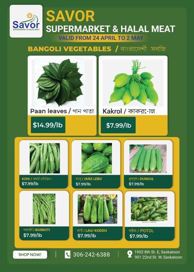 Savor Supermarket Flyer April 24 to May 2