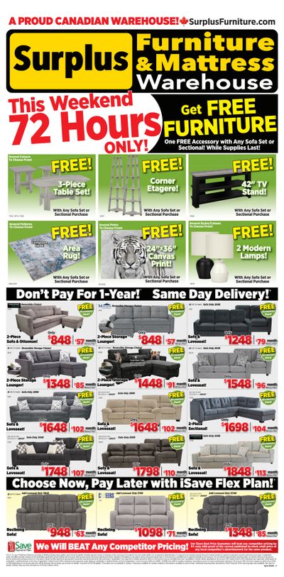 Surplus Furniture & Mattress Warehouse (Sydney) Flyer April 27 to May 3