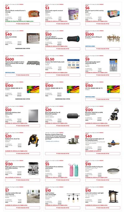 Costco (West, ON, Atlantic Canada) Warehouse Offers April 27 to May 10