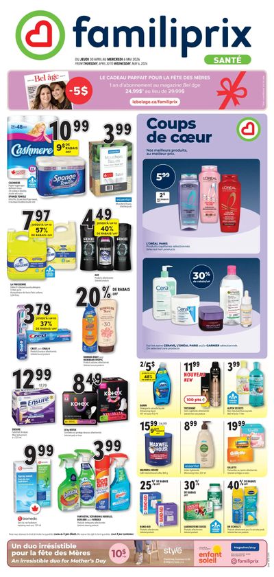 Familiprix Sante Flyer April 30 to May 6