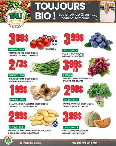 Marches Tau Produce Flyer April 27 to May 3