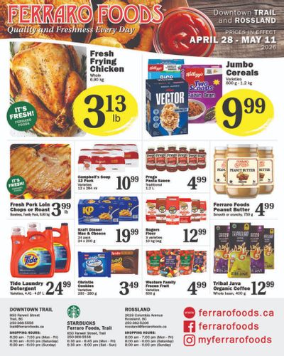 Ferraro Foods Bi-Weekly Flyer April 28 to May 11