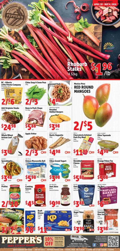 Pepper's Foods Flyer April 28 to May 4